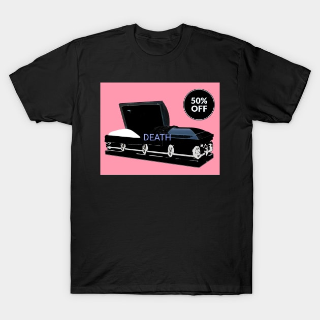 Death Half Off T-Shirt by Ruby Dust 